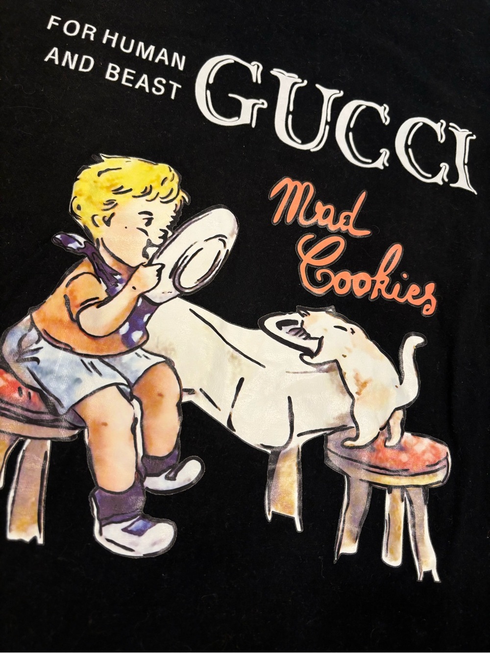 Gucci “Mad Cookies” Black T-shirt with Graphic - Picture 3 of 7